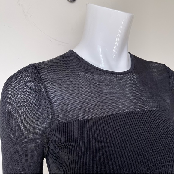 RONNY KOBO Collection Bodycon Black Long Sleeve Dress - Picture 7 of 9